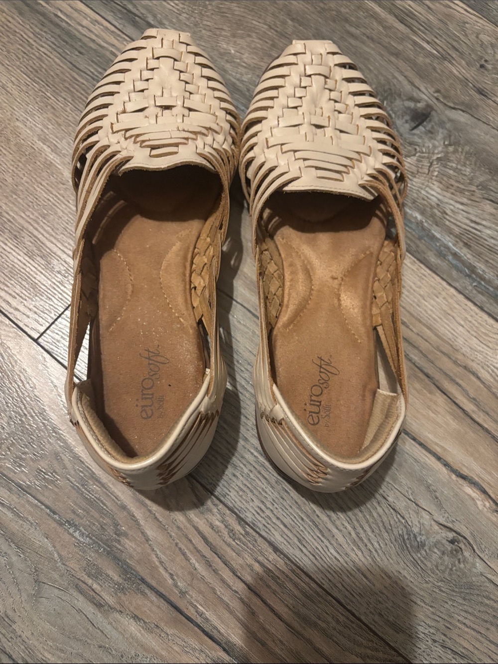 Eurosoft Huarache Flats in Cream